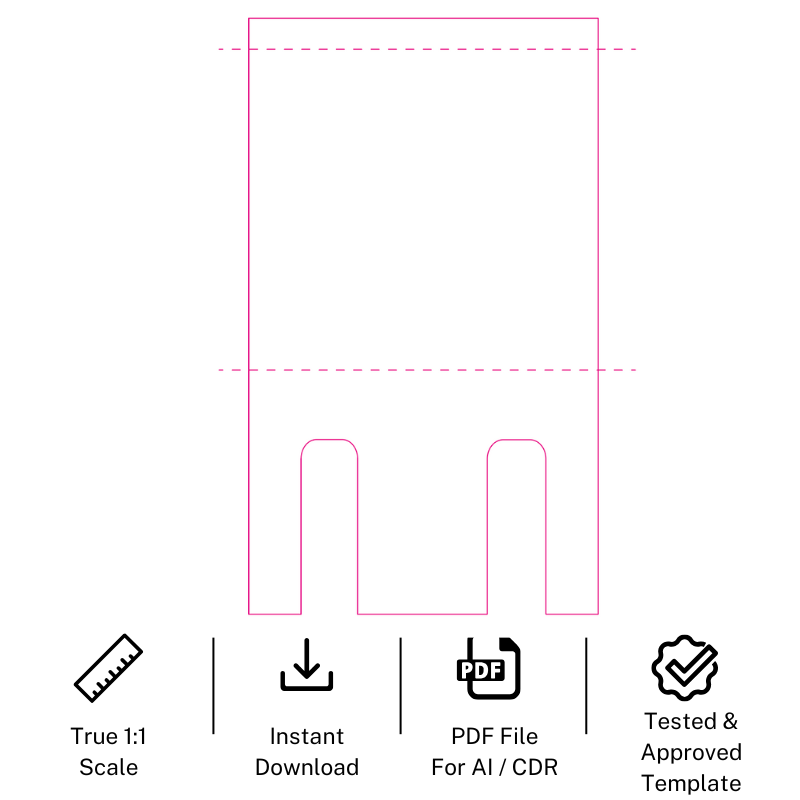 Template KRM HandleBar – Vectorized AI/PDF File, True 1:1 Scale