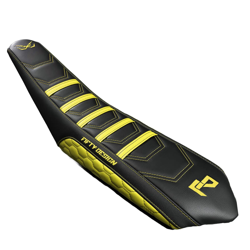 Housse de Selle 50cc - Race Edition Jaune Fifty Design