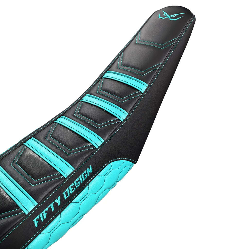 Housse de Selle 50cc - Race Edition Turquoise Fifty Design