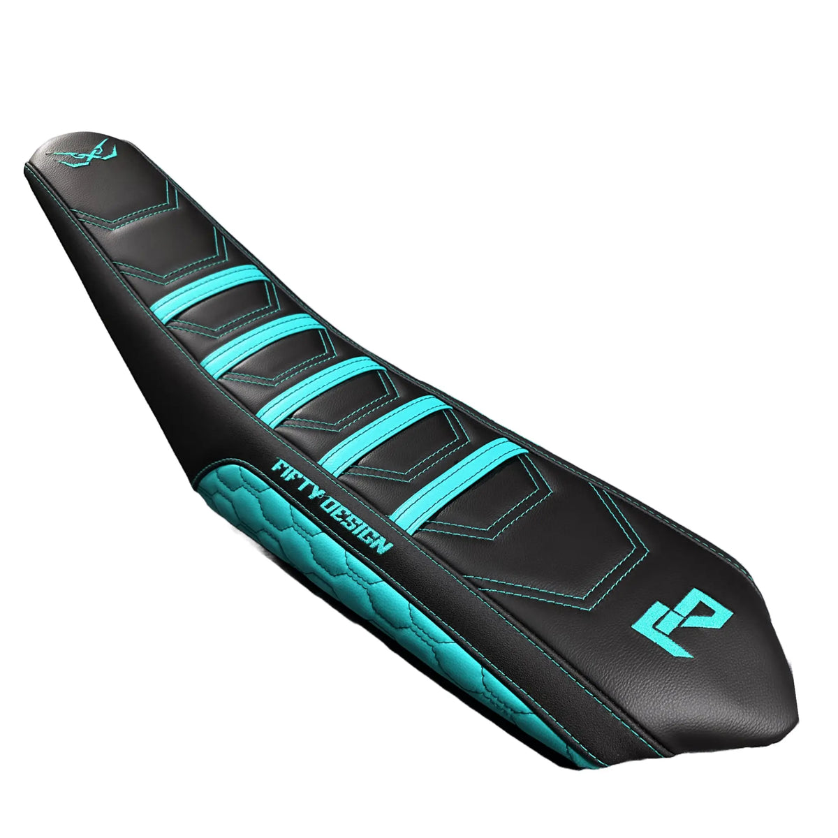 Housse de Selle 50cc - Race Edition Turquoise Fifty Design