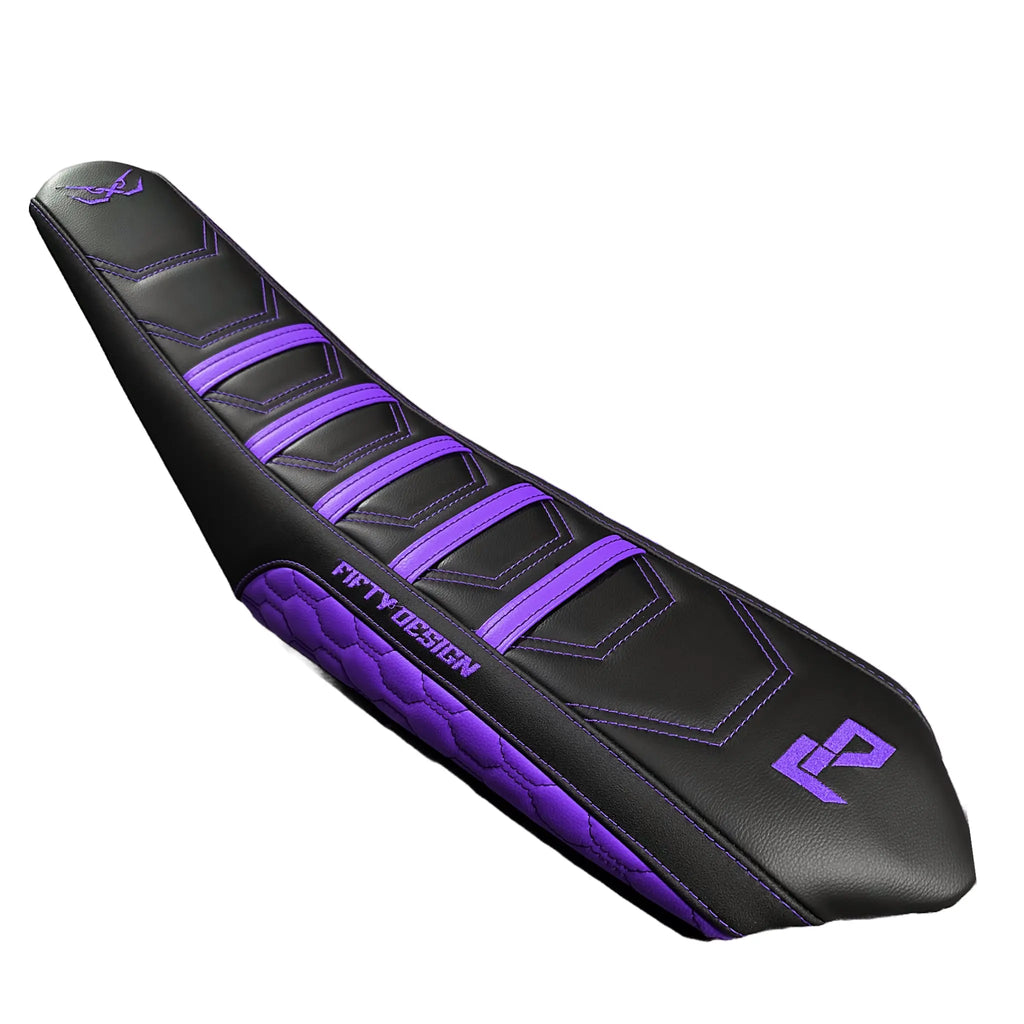 Housse de Selle 50cc - Race Edition Violet Fifty Design