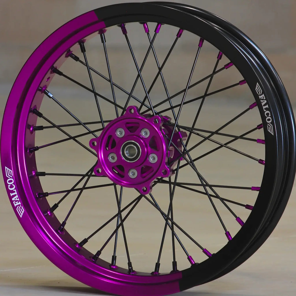 Jantes 50cc Bicolore Supermotard FALCO® | 100% Personnalisables Fifty Design