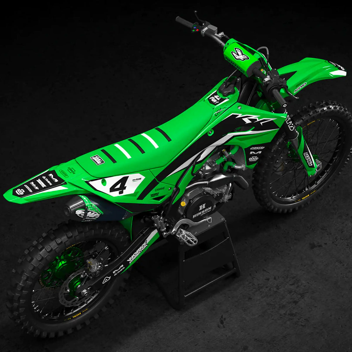 125 / 250 / 450 KX-F Decoration Kit | Motocross Akran Edition 125 / 250 / 450 KX-F Decoration Kit | Motocross Akran Edition