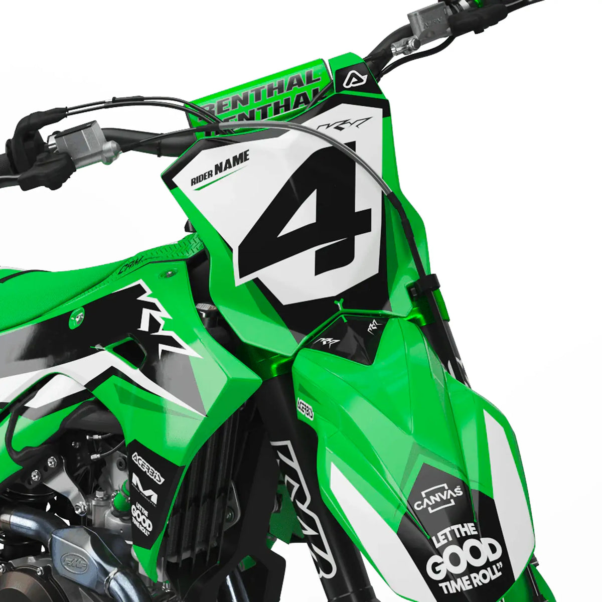 125 / 250 / 450 KX-F Decal Kit | Motocross Akran Edition Fifty Design