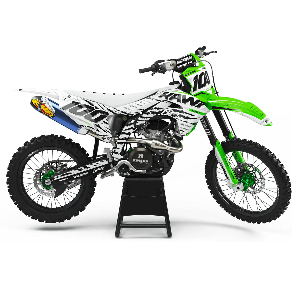 125 / 250 / 450 KX-F Decal Kit | Motocross Greeny Edition Fifty Design