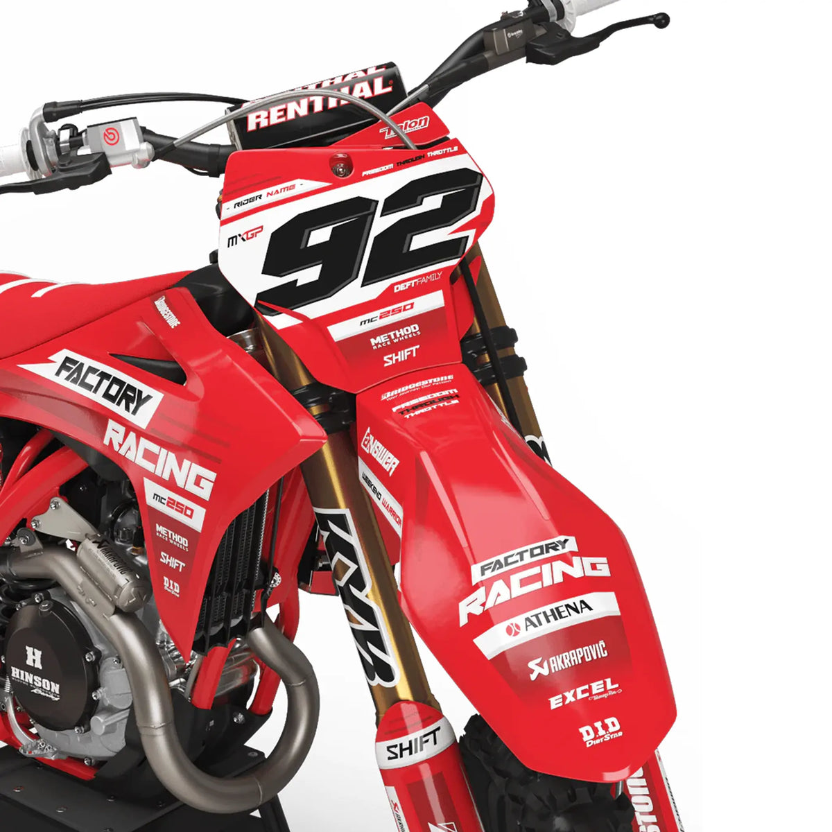 Kit déco 250 / 450 MC-F / EC-F | Motocross Factory  Edition Fifty Design