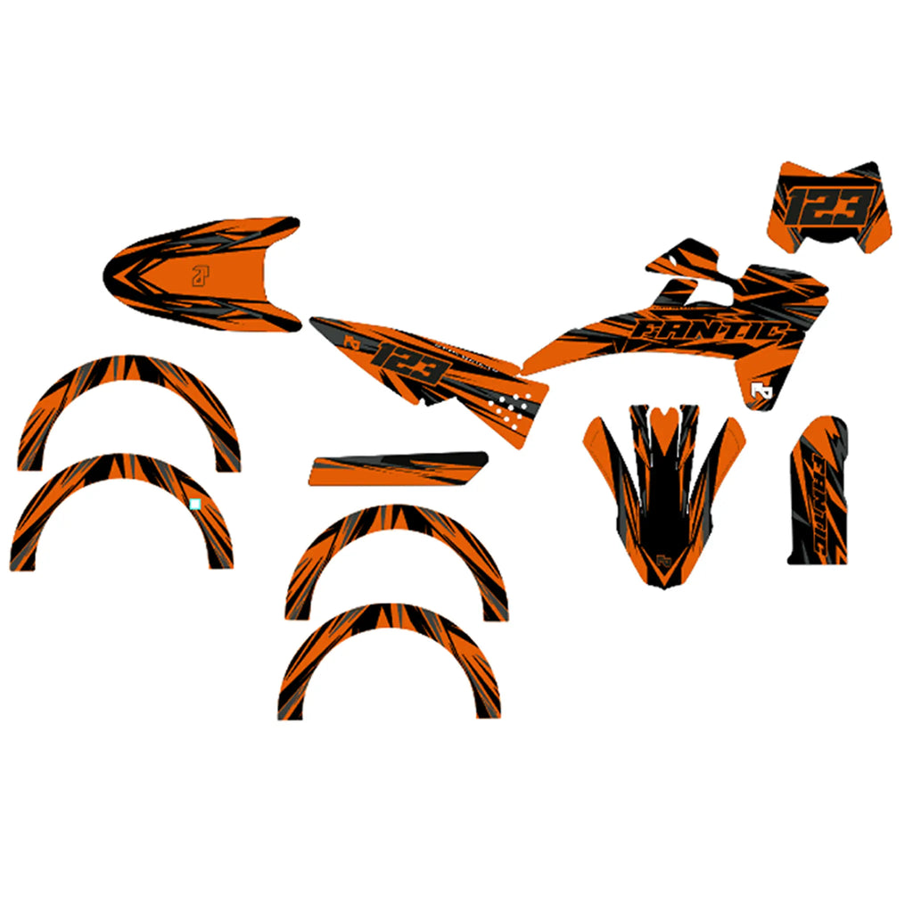 50cc Blaze Decal Kit - Semi-Customizable Fifty Design