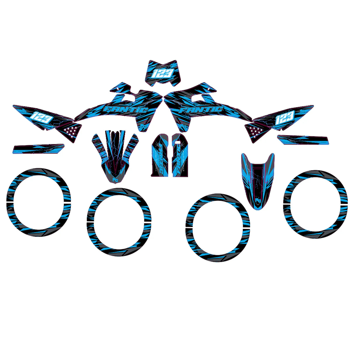 Kit déco 50cc Hyper - Semi Personnalisable Fifty Design