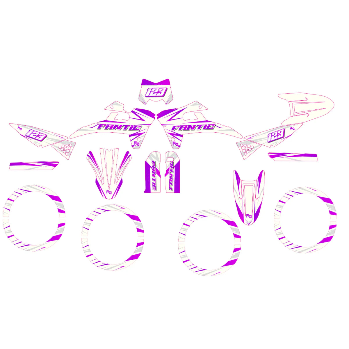 Kit déco 50cc Shadow - Semi Personnalisable Fifty Design