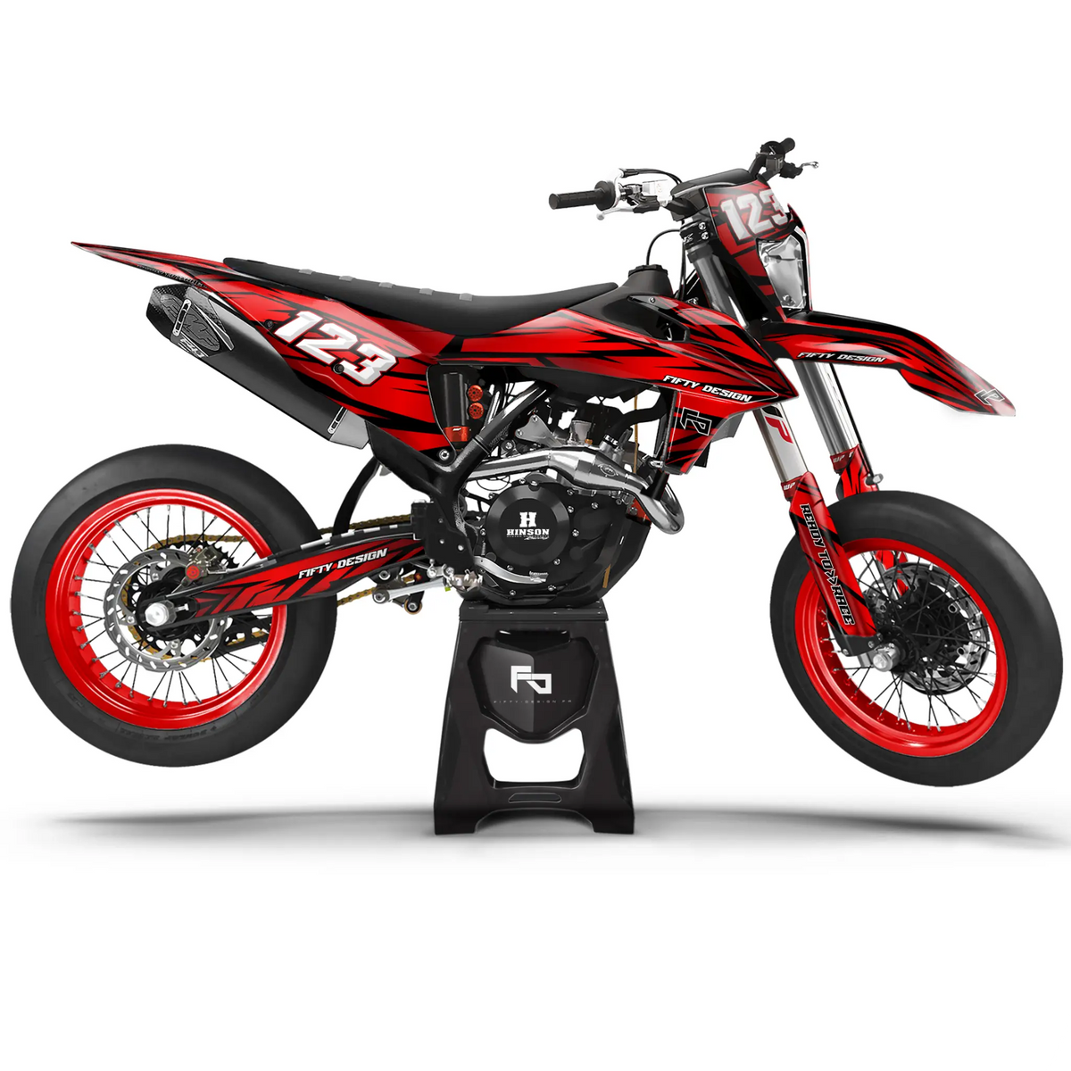 Kit déco Supermotard Brain Storm | Semi Personnalisable Fifty Design