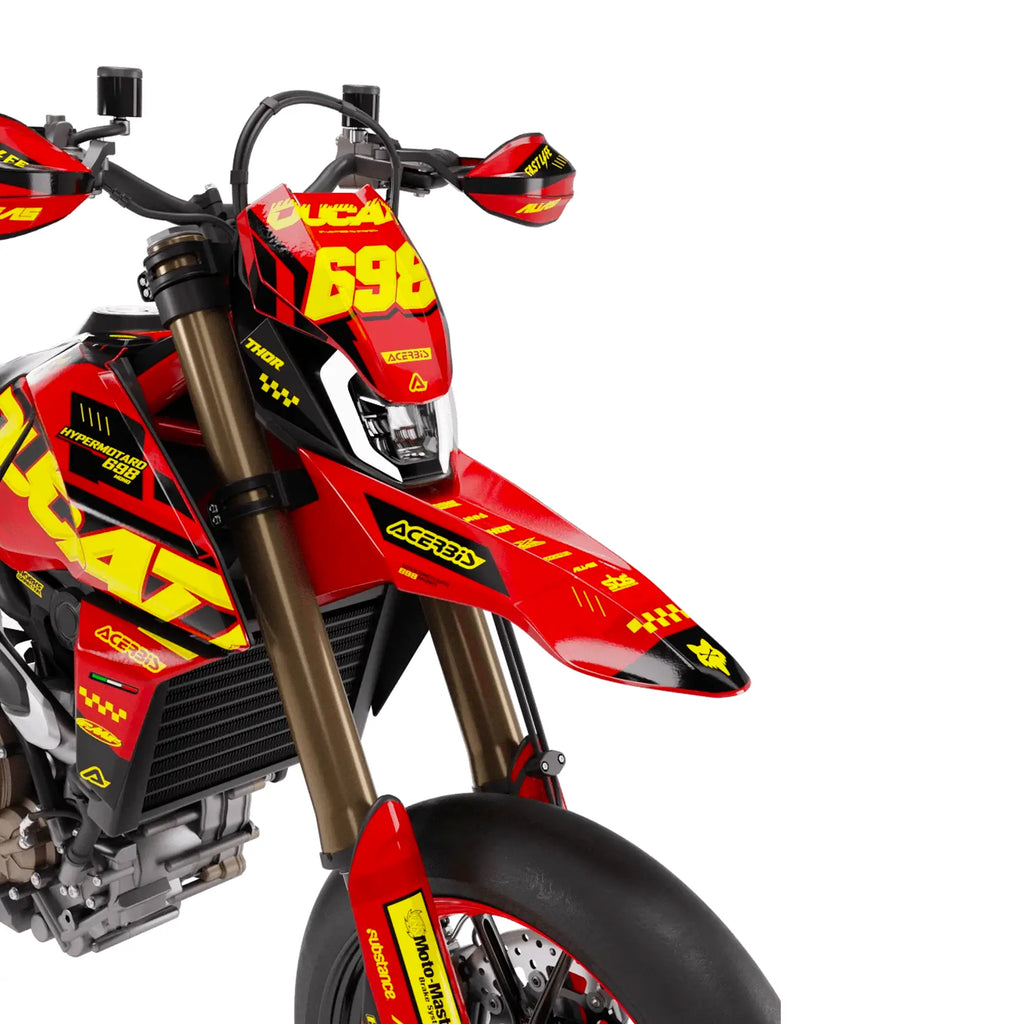 Ducati Supermoto Decal Kit - Ethna | Semi-Customizable Fifty Design
