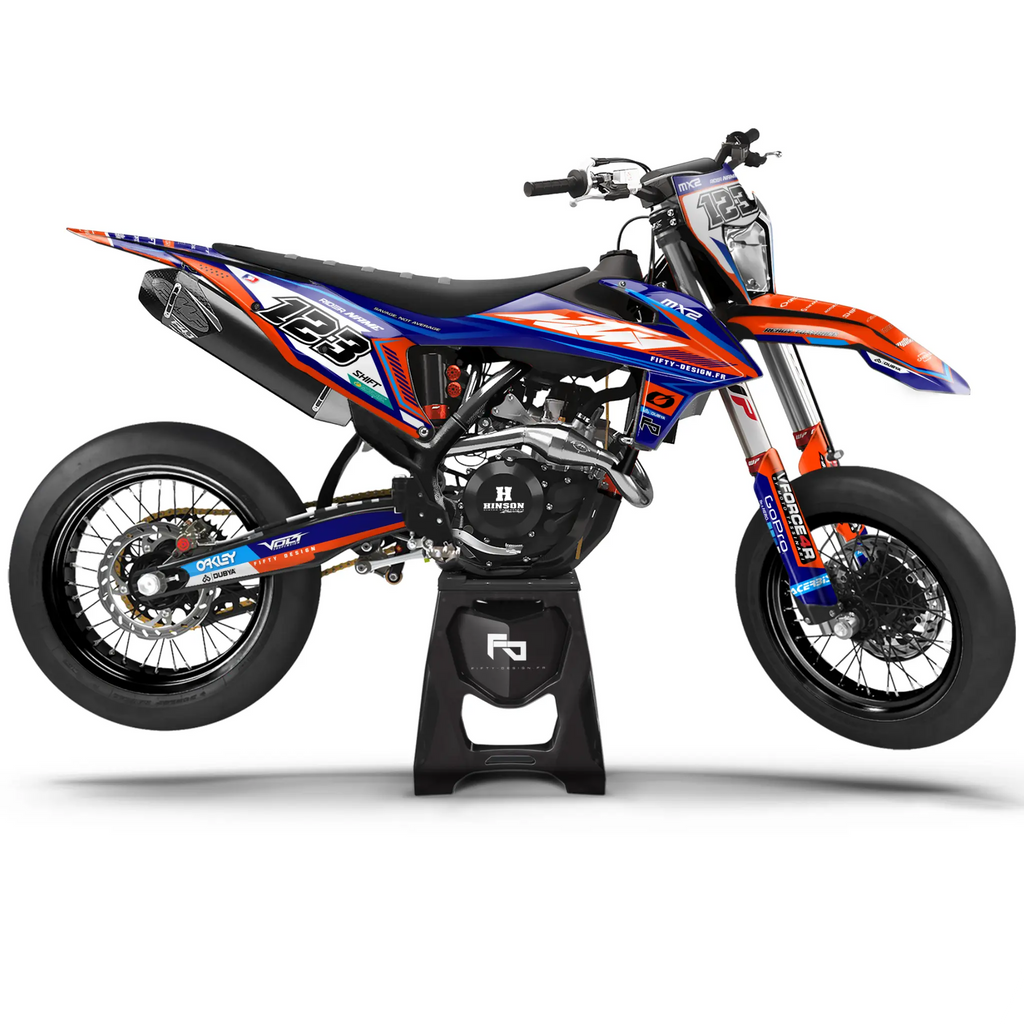 Dekorationsset Supermotard Facto Style | Teilweise personalisierbar Fifty Design