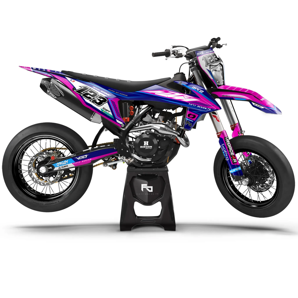 Kit déco Supermotard Facto Style | Semi Personnalisable Fifty Design