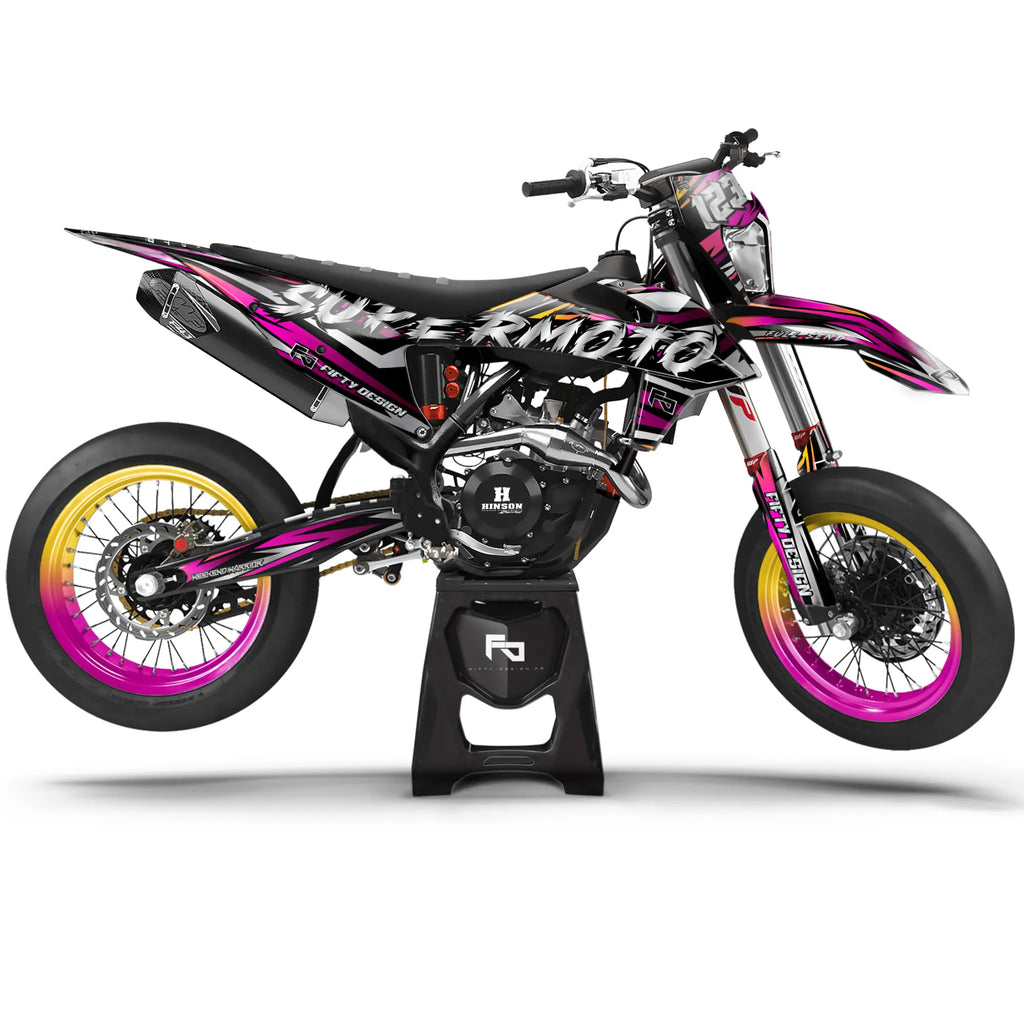 Kit déco Supermotard Light Speed | Semi Personnalisable Fifty Design