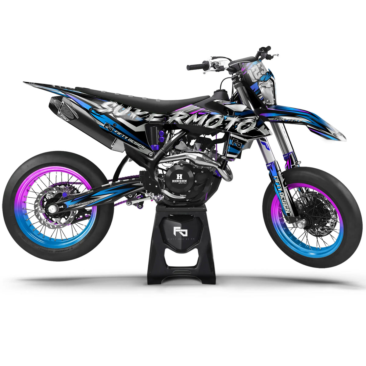 Kit déco Supermotard Light Speed | Semi Personnalisable Fifty Design