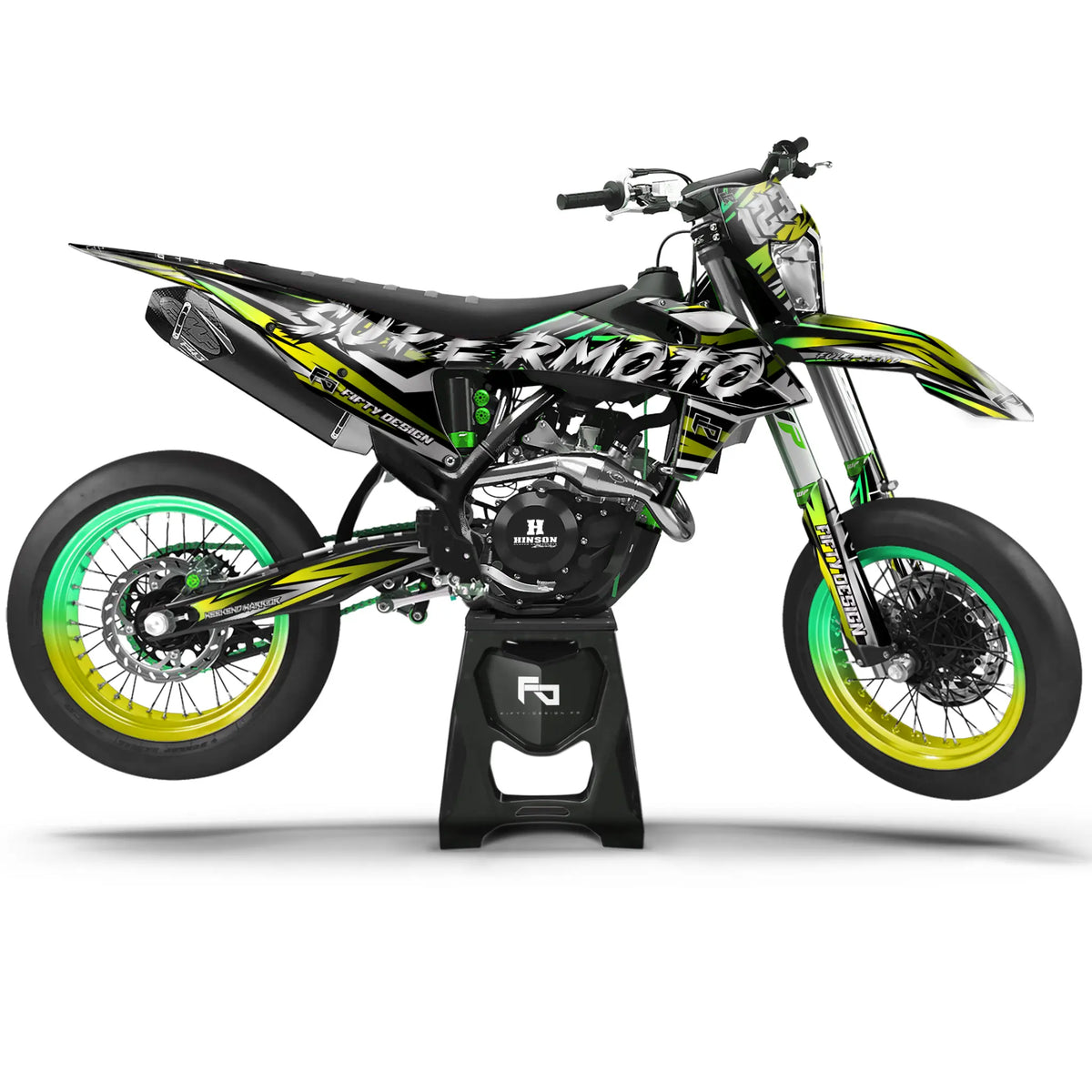 Kit déco Supermotard Light Speed | Semi Personnalisable Fifty Design
