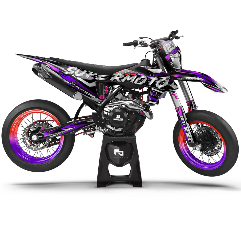 Kit déco Supermotard Light Speed | Semi Personnalisable Fifty Design
