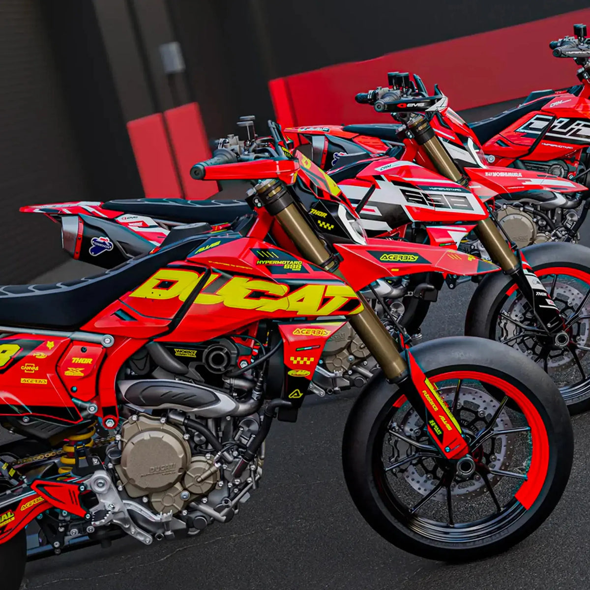 Kit déco Supermotard Ducati - Ethna | Semi Personnalisable Fifty Design