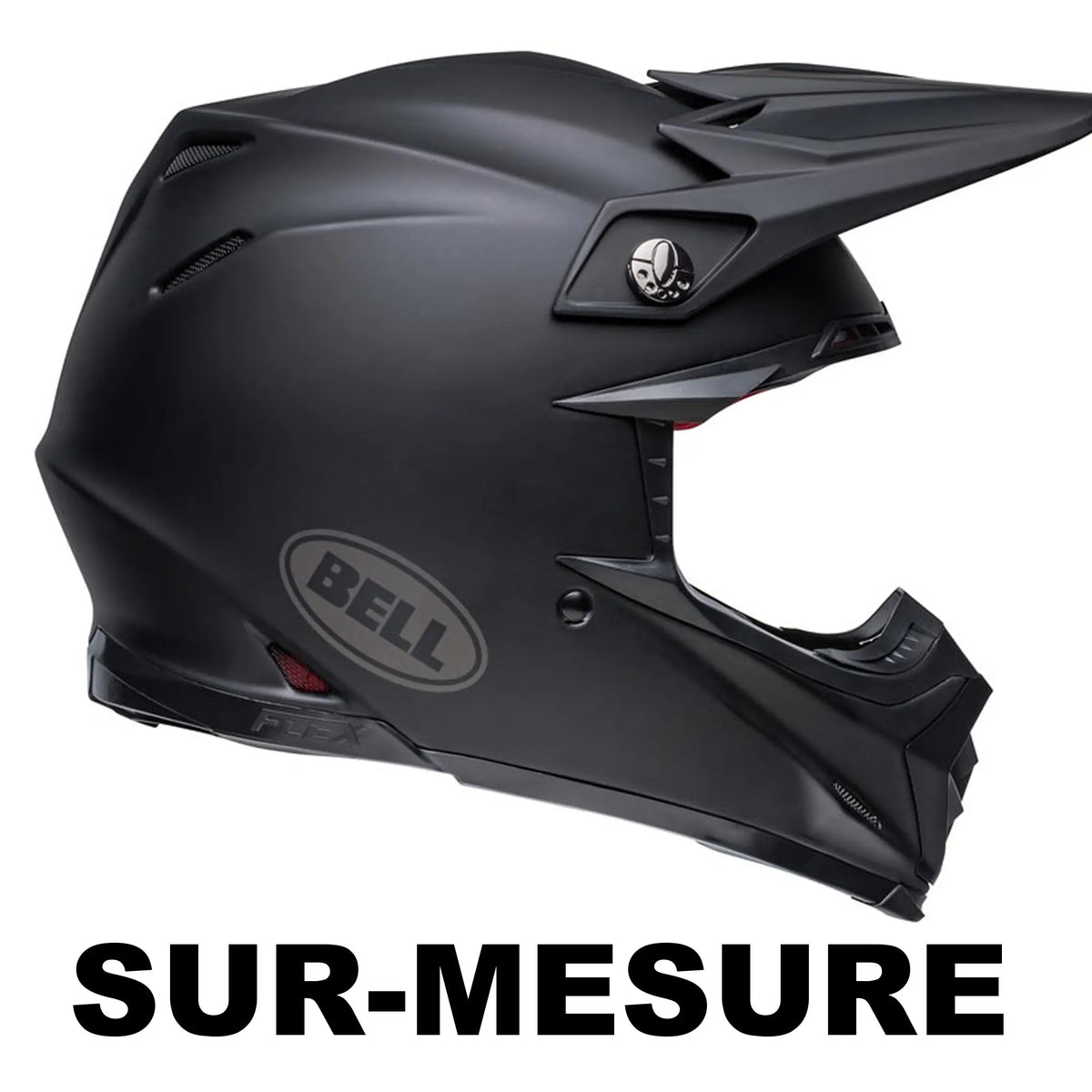 Kit déco de Casque BELL Moto 9 Flex - 100% Personnalisé Fifty Design