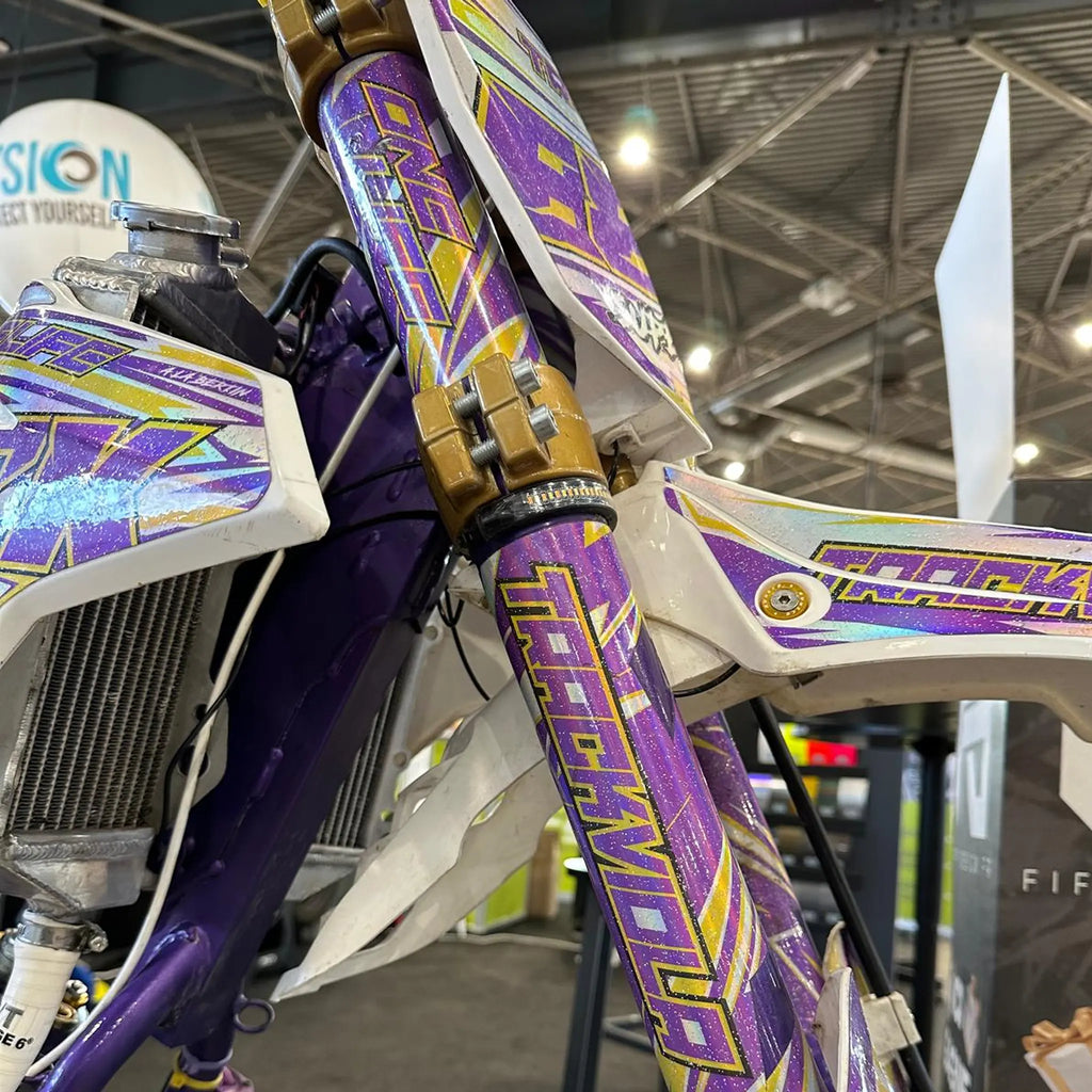 Fork Tube Decal Kit - Full Custom Fifty Design