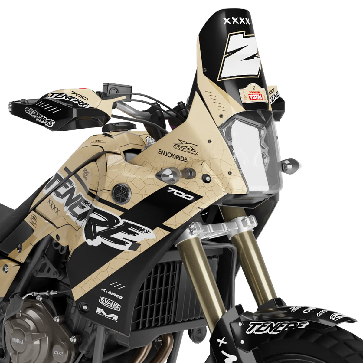 Kit déco moto Yamaha TENERE 700 | Dakar Edition Fifty Design