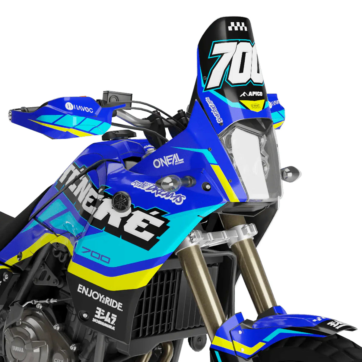 Kit déco moto Yamaha TENERE 700 | Sahara Edition Fifty Design
