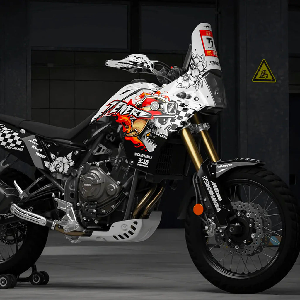 Kit déco moto Yamaha TENERE 700 | Skull Edition Fifty Design